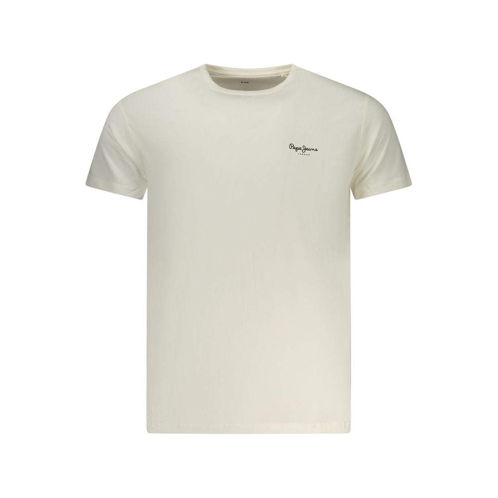 Pepe Jeans Bianco Cotton Men T-Shirt